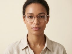 Oval Brown TR90 Glasses #BS0423-0127