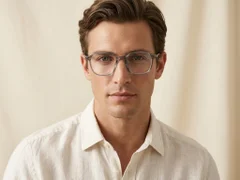 Geometric Grey TR90 Glasses #BS0423-0131