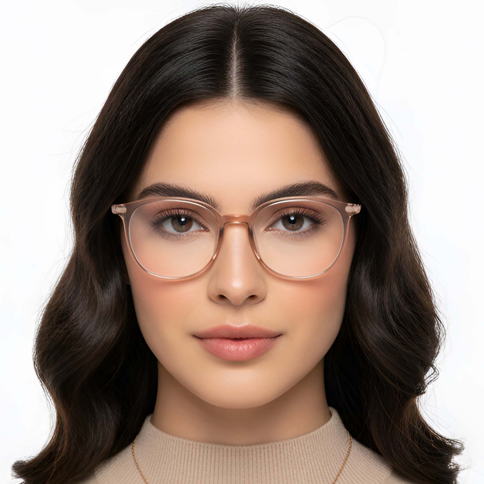 BS0423-0140_Brown_Oval_TR90_Glasses_model
