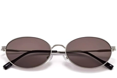 BS0423-0145_Silver_Oval_Metal_Sunglasses_front