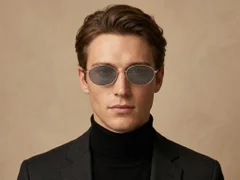 BS0423-0146_Golden_Oval_Metal_Sunglasses-tryon_male