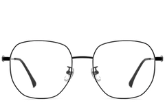 BS0423-0148_Black_Geometric_Metal_Glasses_front