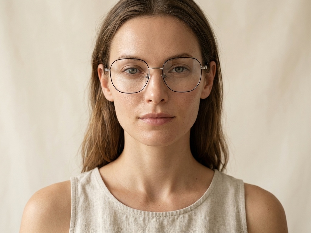 Geometric Black Metal Glasses #BS0423-0149