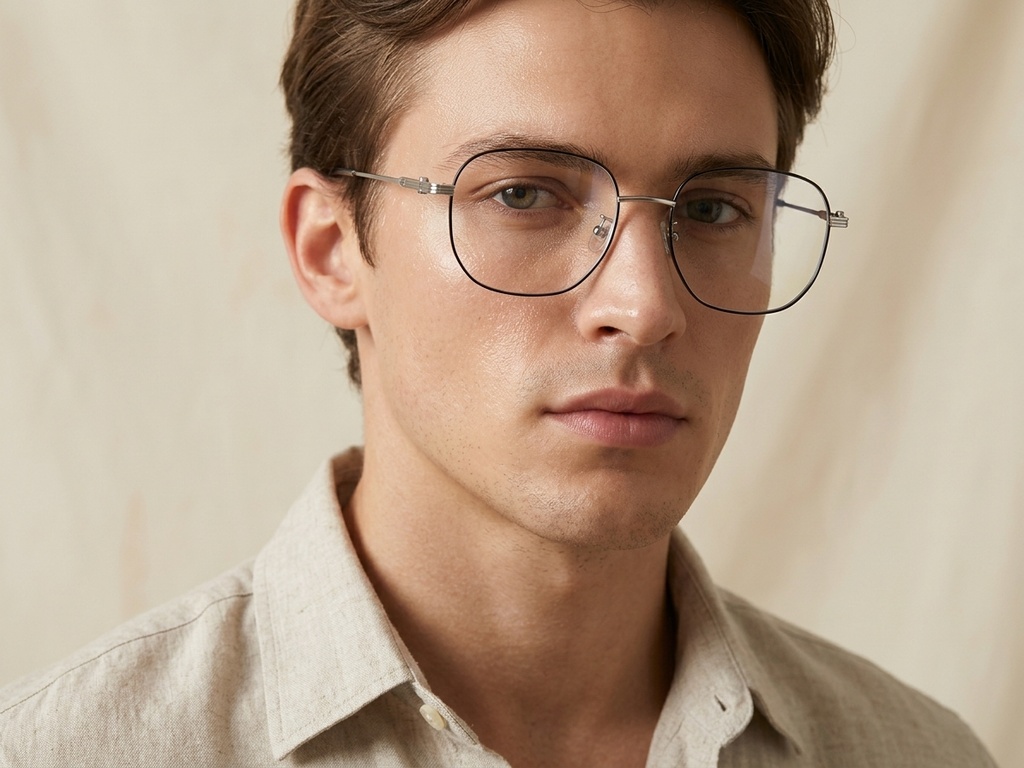 Geometric Black Metal Glasses #BS0423-0149