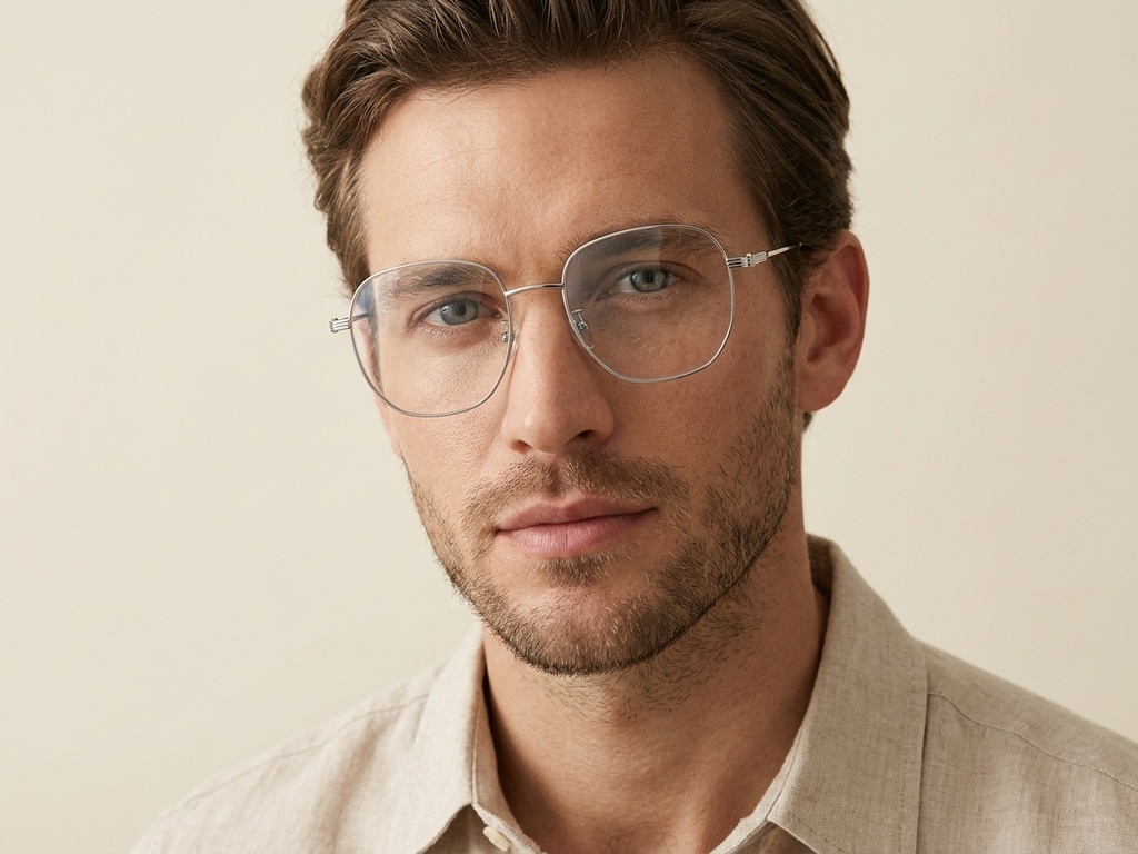 Geometric Silver Metal Glasses #BS0423-0152