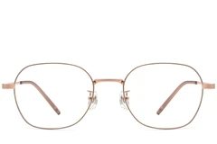 BS0423-0159_Brown_Geometric_Metal_Glasses_front