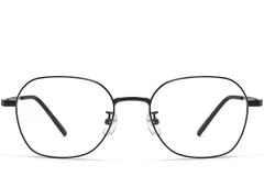 BS0423-0160_Black_Geometric_Metal_Glasses_front