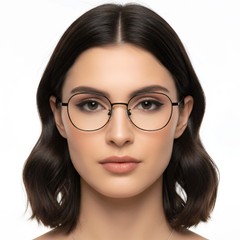 BS0423-0160_Black_Geometric_Metal_Glasses_model