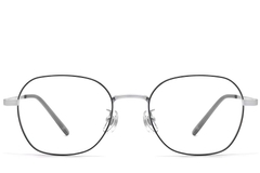 BS0423-0161_Black_Geometric_Metal_Glasses_front