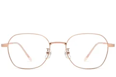 BS0423-0162_Pink_Geometric_Metal_Glasses_front