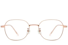 BS0423-0162_Pink_Geometric_Metal_Glasses_front