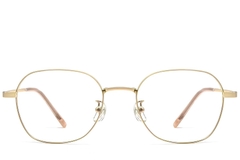 BS0423-0163_Golden_Geometric_Metal_Glasses_front
