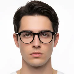 BS0423-0174_Black_Oval_TR90_Glasses_model