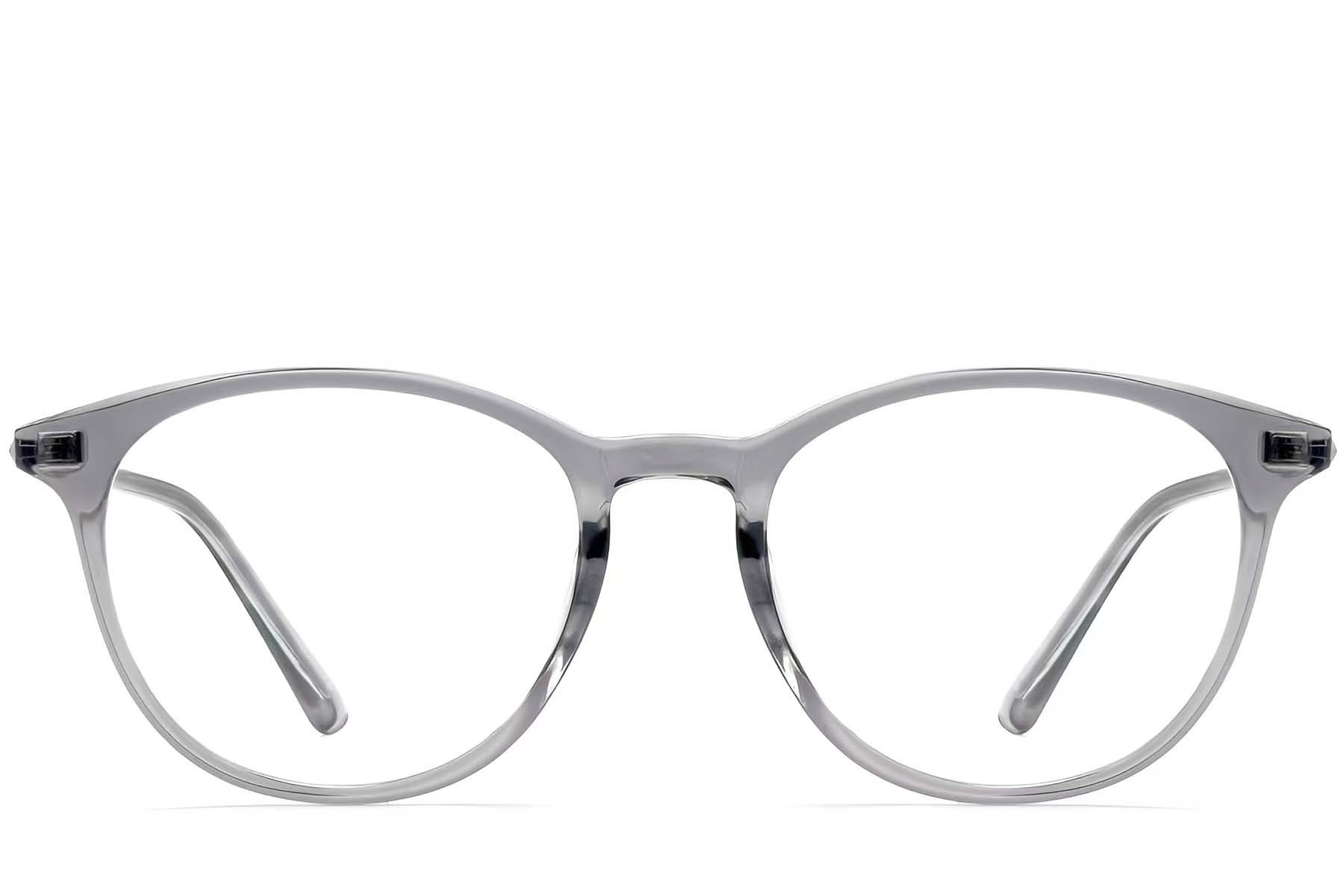 BS0423-0175_Grey_Oval_TR90_Glasses_front