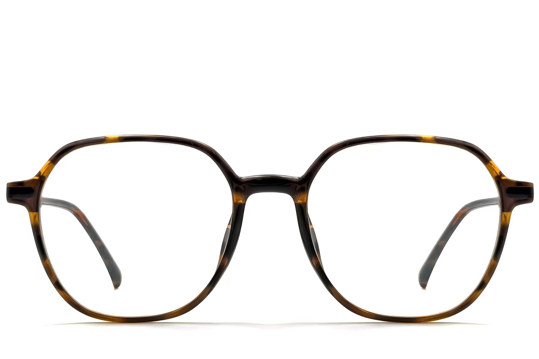 BS0423-0185_Tortoiseshell_Geometric_TR90_Glasses_front