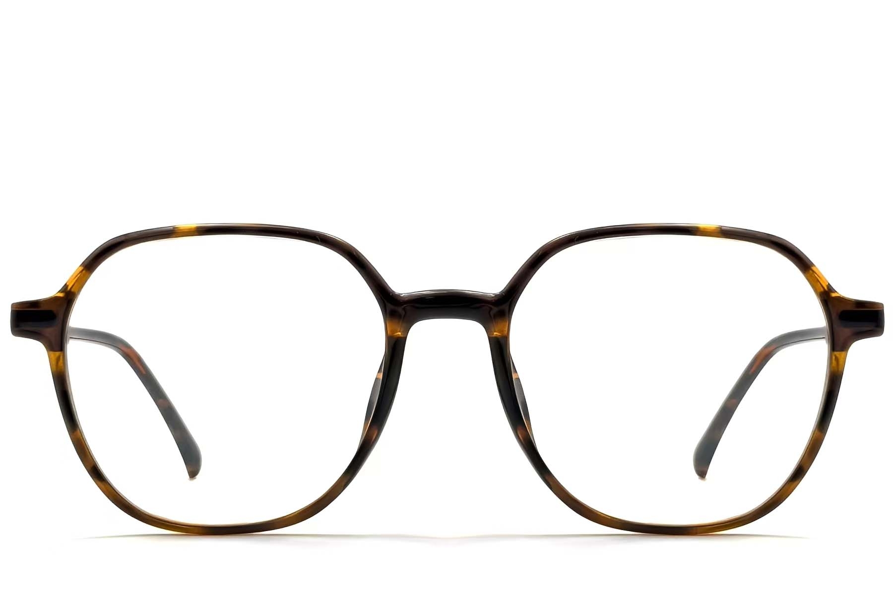 BS0423-0185_Tortoiseshell_Geometric_TR90_Glasses_front