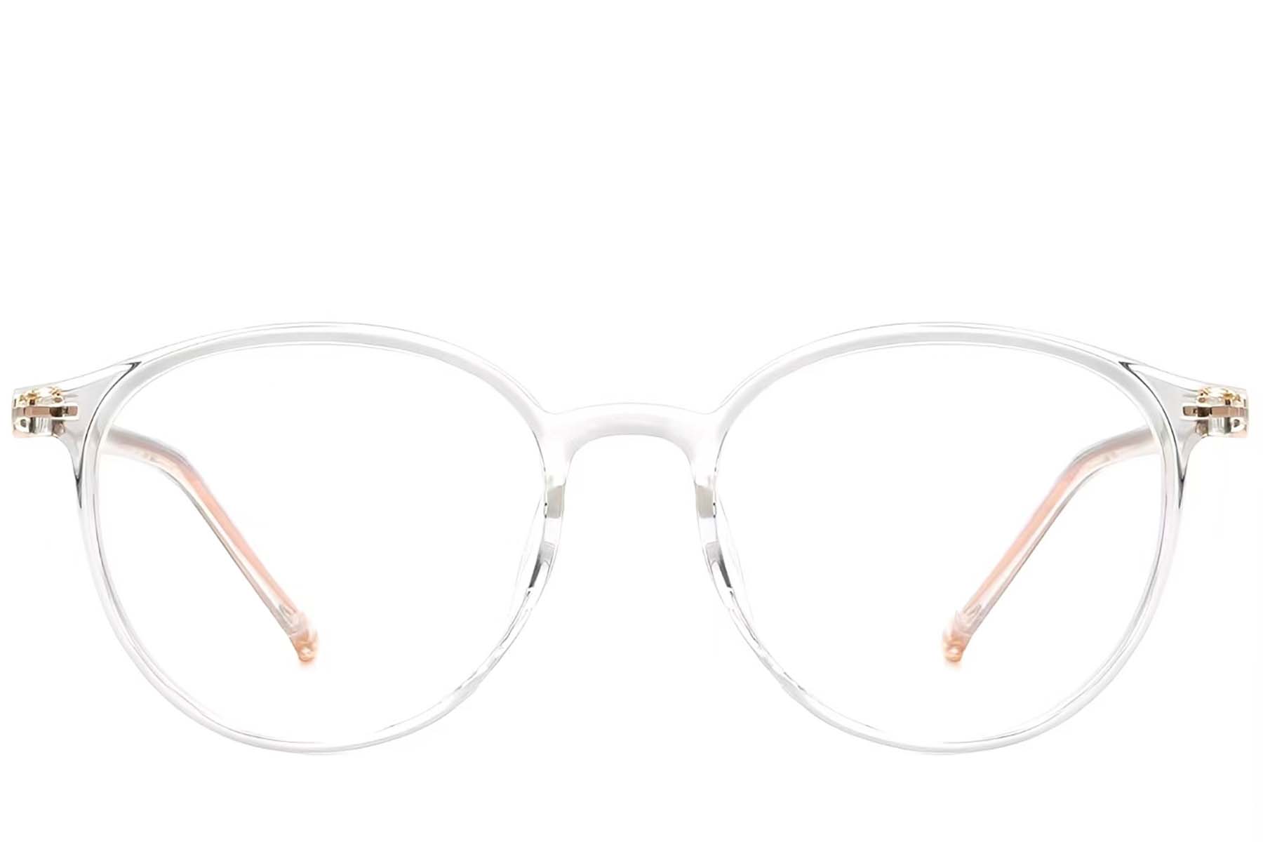 BS0423-0195_Transparent_Oval_TR90_Glasses_front