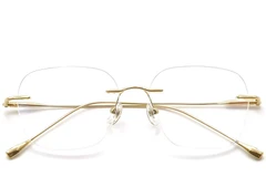 BS0423-0210_Golden_Invisible_Titanium_Glasses_front