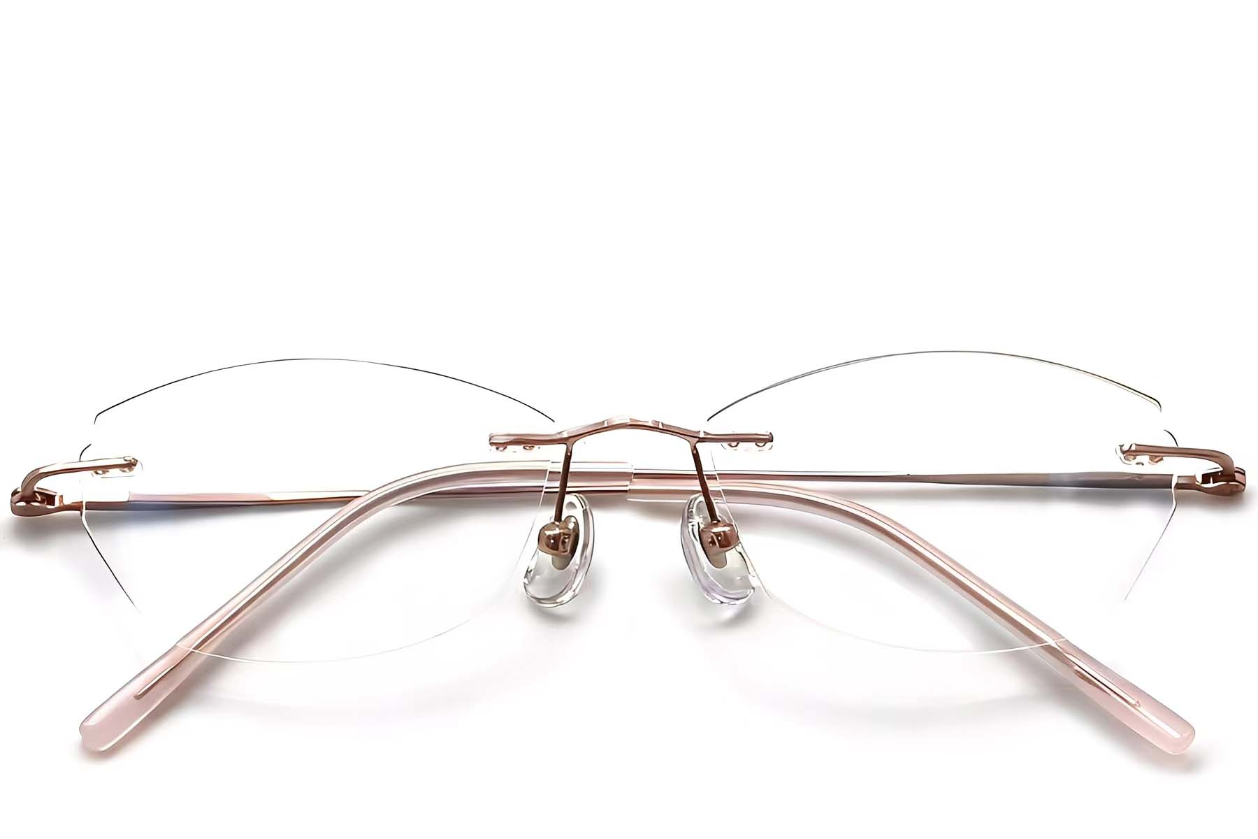 BS0423-0226_Pink_Invisible_Titanium_Glasses_front