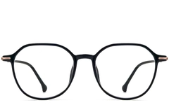 BS0423-0240_Black_Geometric_TR90_Glasses_front