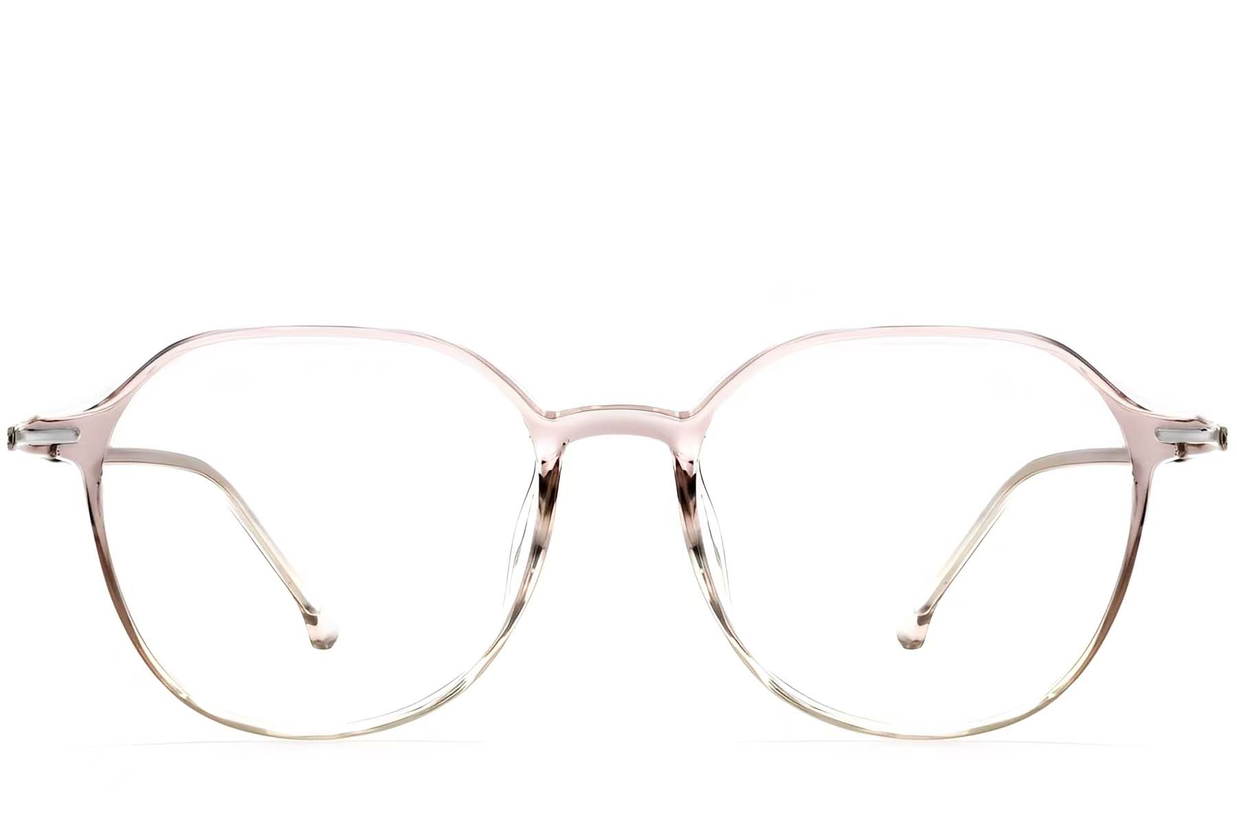 BS0423-0242_Pink_Geometric_TR90_Glasses_front