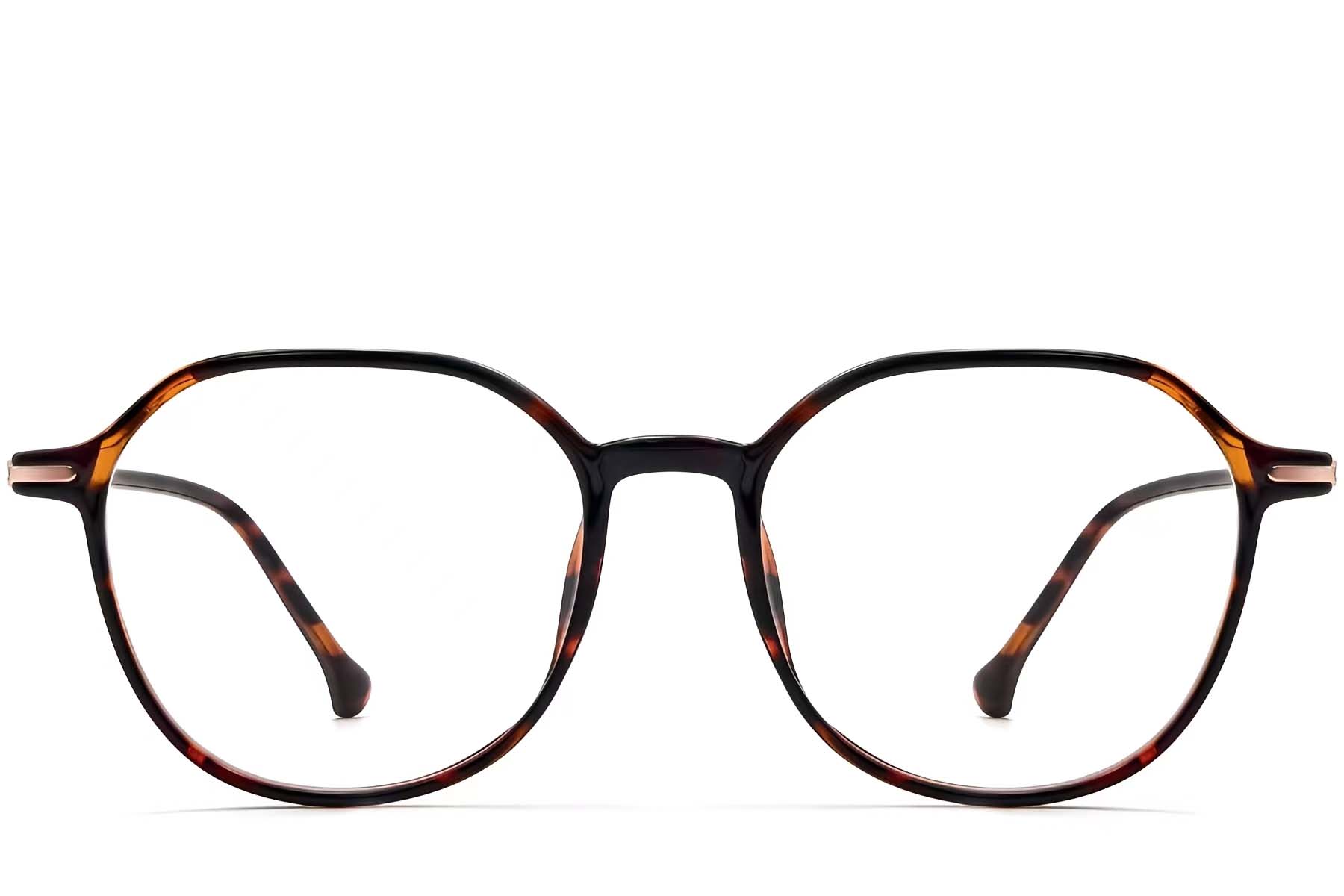 BS0423-0243_Tortoiseshell_Geometric_TR90_Glasses_front