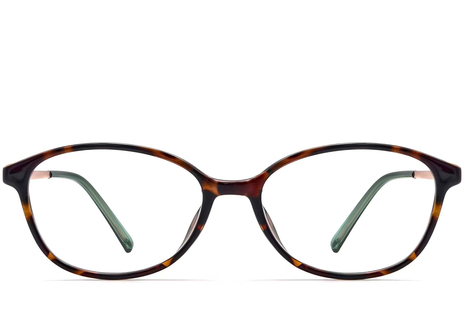 BS0423-0246_Tortoiseshell_Oval_TR90_Glasses_front