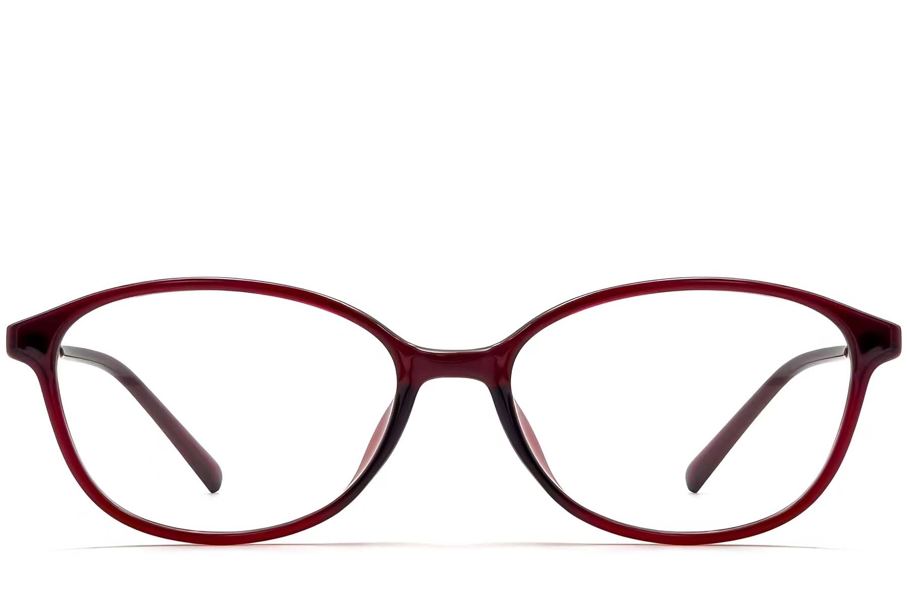 BS0423-0249_Red_Oval_TR90_Glasses_front