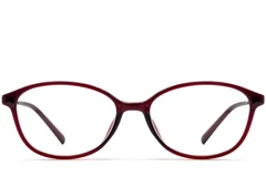 BS0423-0249_Red_Oval_TR90_Glasses_front