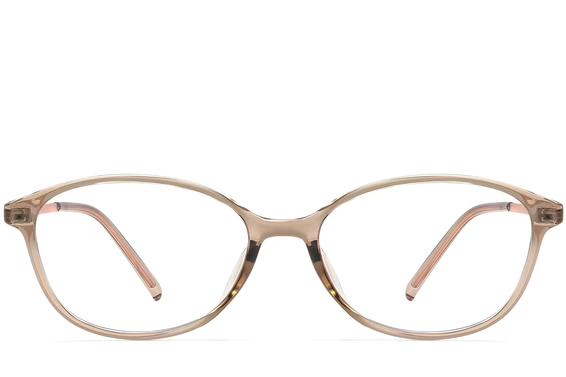 BS0423-0250_Brown_Oval_TR90_Glasses_front