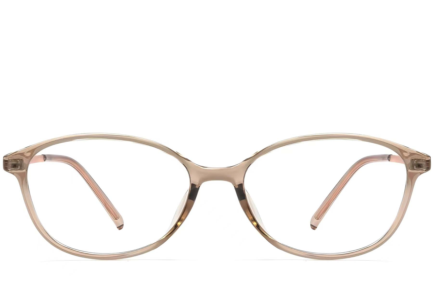 BS0423-0250_Brown_Oval_TR90_Glasses_front