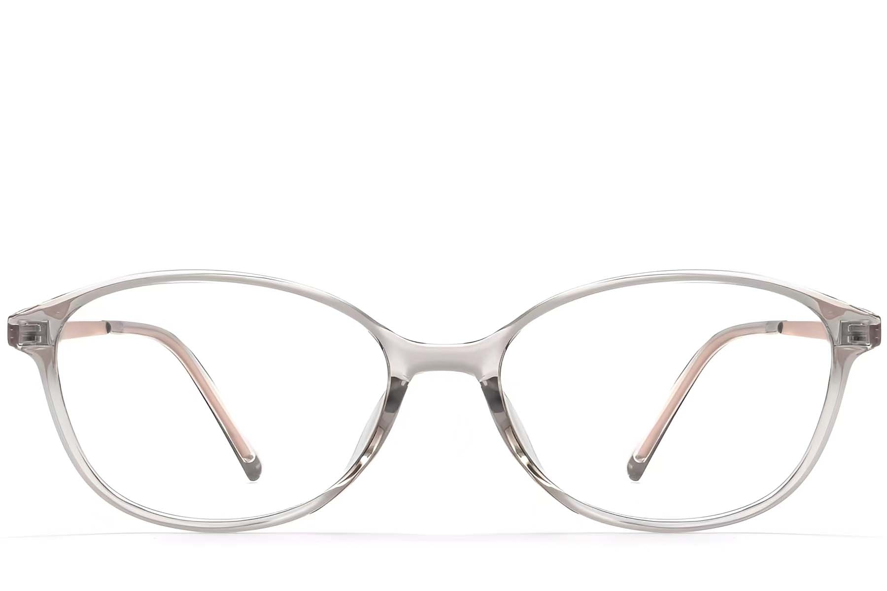 BS0423-0252_Grey_Oval_TR90_Glasses_front