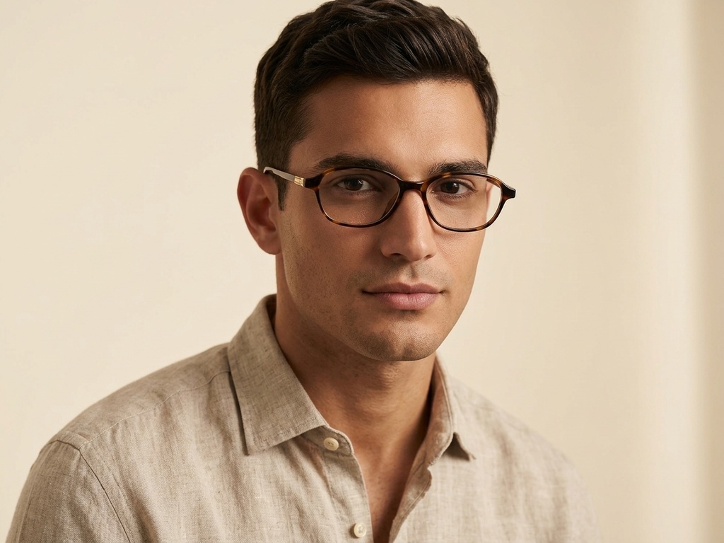 Oval Tortoiseshell TR90 Glasses #BS0423-0259
