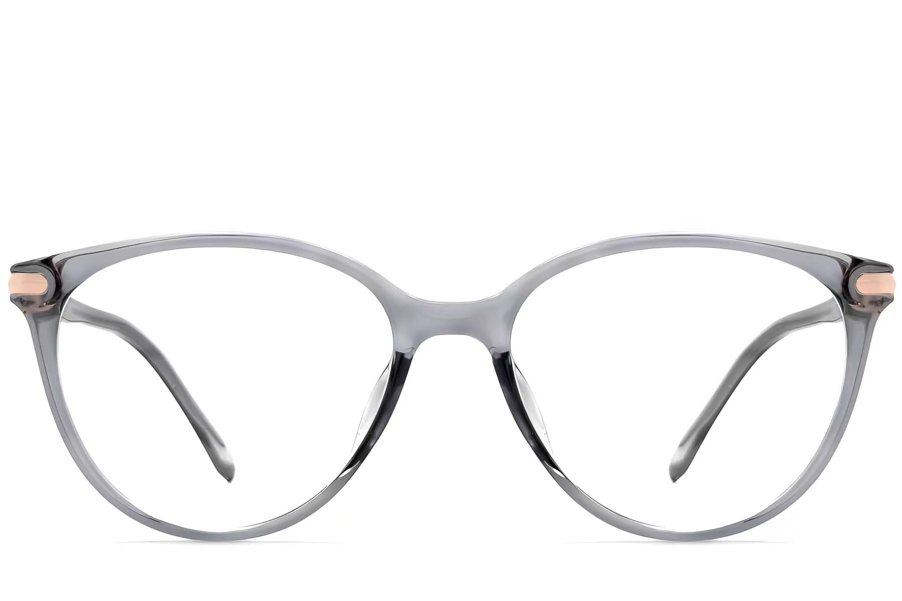 BS0423-0262_Grey_Oval_TR90_Glasses_front