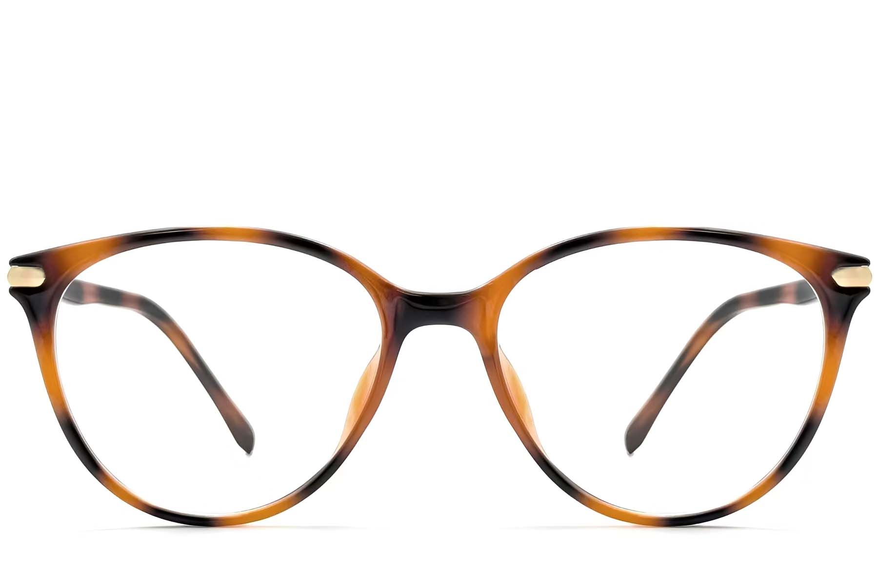 BS0423-0263_Tortoiseshell_Oval_TR90_Glasses_front
