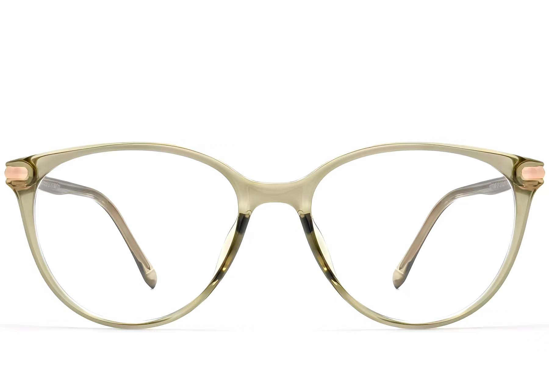 BS0423-0264_Green_Oval_TR90_Glasses_front