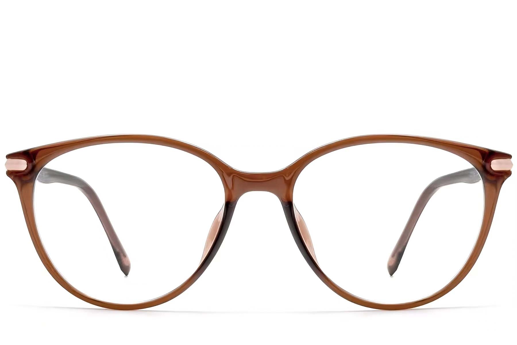 BS0423-0266_Brown_Oval_TR90_Glasses_front