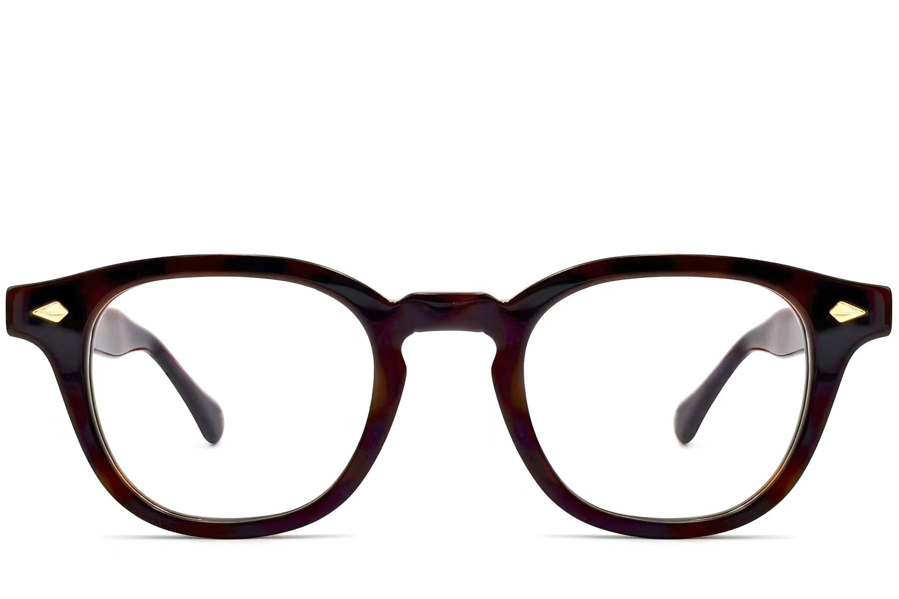 BS0522-0004_Brown_Oval_Acetate_Glasses_front