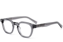 Occhiali ovali in acetato grigio #BS0522-0017