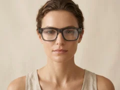 Bicchieri rettangolari in acetato grigio #BS0522-0023