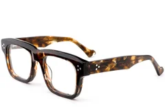 Rechteckige Schildpatt-Acetatbrille #BS0522-0024