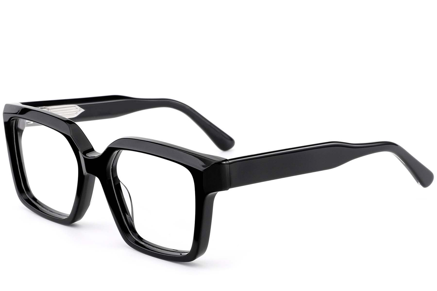 BS0522-0025_Black_Rectangular_Acetate_Glasses_corner