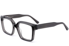 Rectangular Grey Acetate Glasses #BS0522-0026