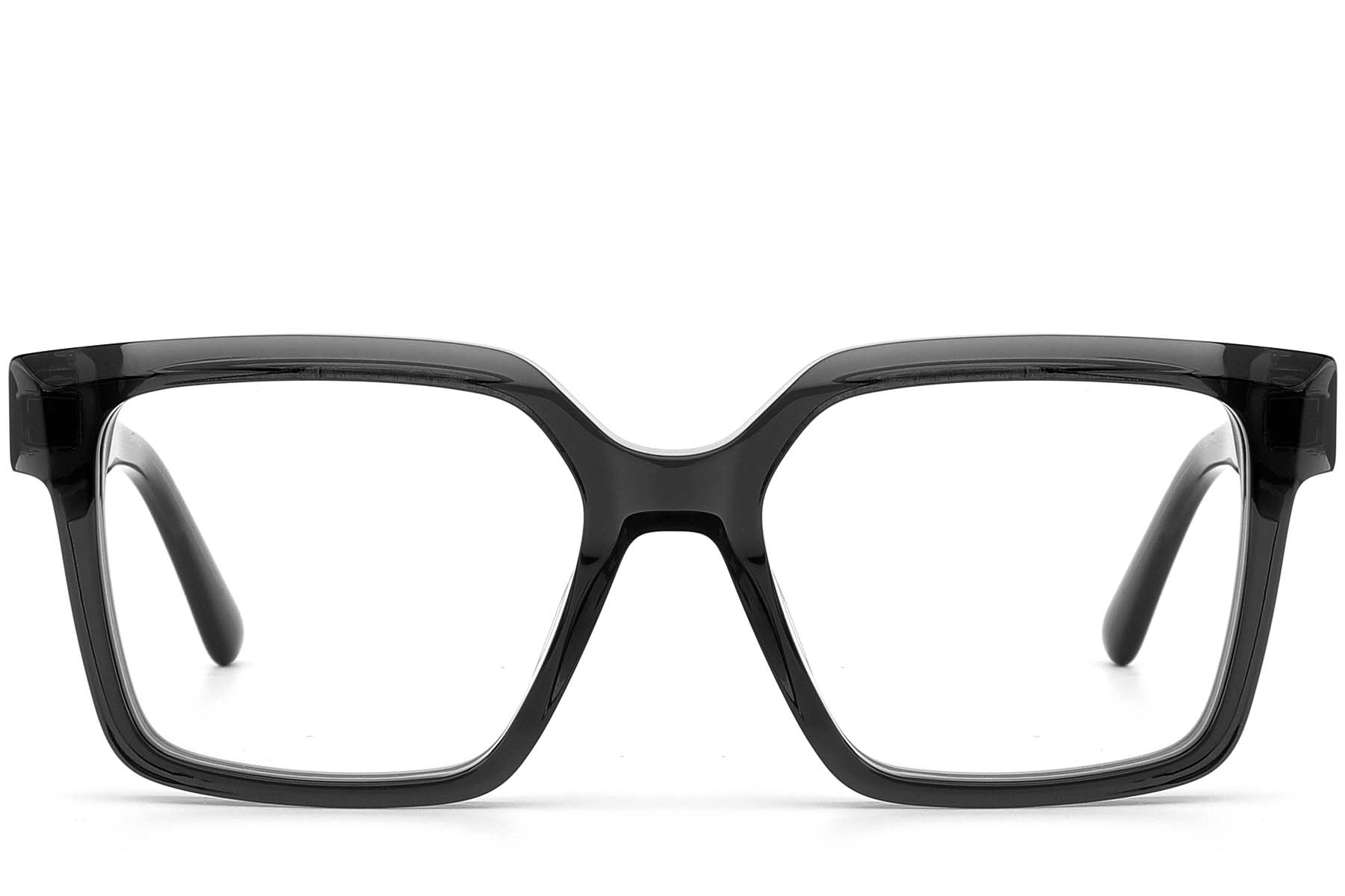 BS0522-0026_Grey_Rectangular_Acetate_Glasses_front