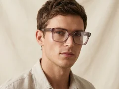 Gafas rectangulares de acetato morado #BS0522-0028