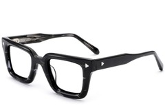 Lunettes en acétate à motif rectangulaire #BS0522-0048