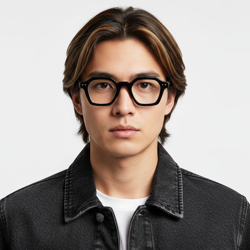 BS0522-0049_Black_Geometric_Acetate_Glasses_model