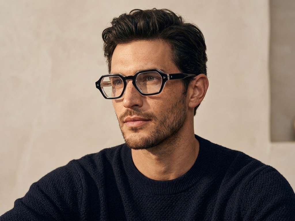 BS0522-0053_Black_Geometric_Acetate_Glasses_corner-tryon_male
