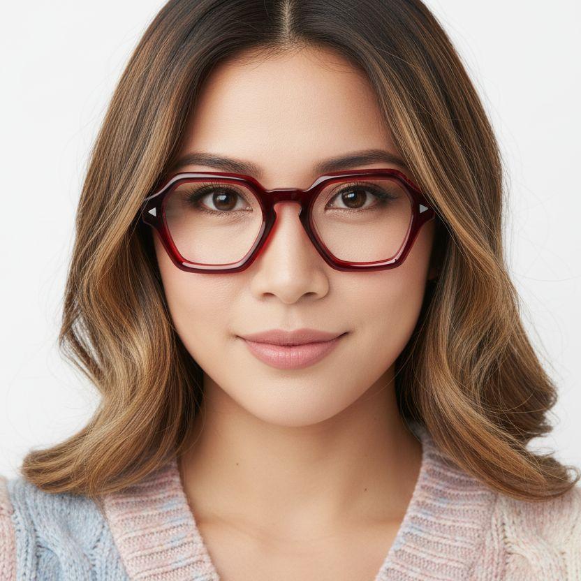 BS0522-0055_Red_Geometric_Acetate_Glasses_model