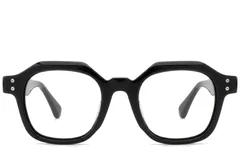 BS0522-0057_Black_Rectangular_Acetate_Glasses_corner-front